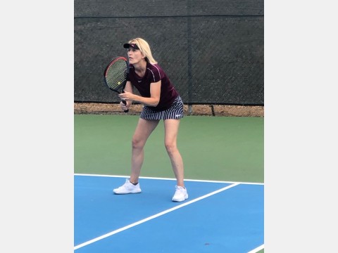 Left photo of tennis players