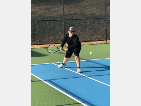 Right photo of tennis players