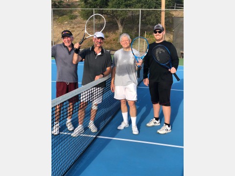 Right photo of tennis players