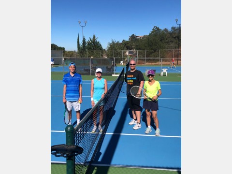 Right photo of tennis players