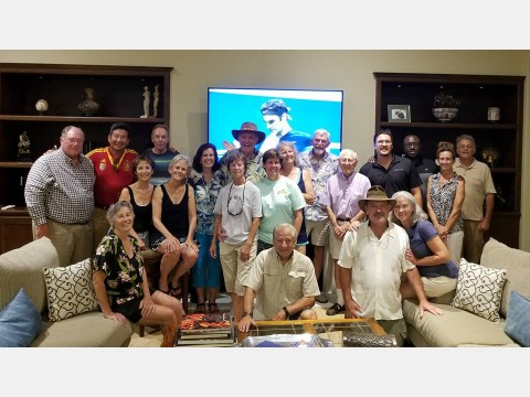 Left photo of tennis players