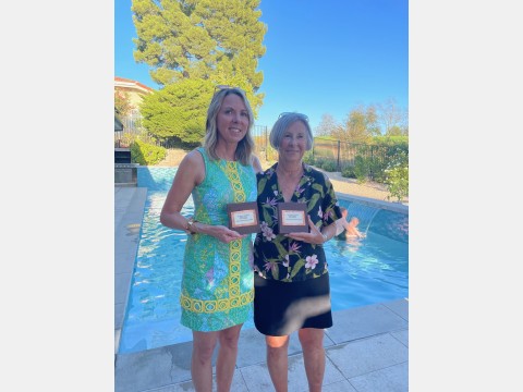 Left photo of tennis players